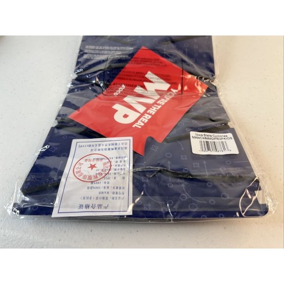 Iowa State NCAA Football Foco Pack 3pk Pleated Face Covering Mask - Picture 5 of 5